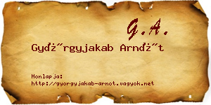 Györgyjakab Arnót névjegykártya